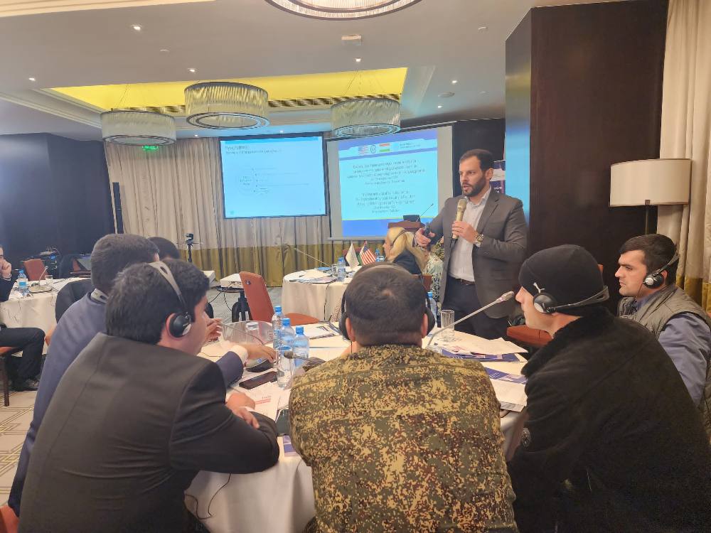 Pedro Liberado, from IPS, at the “Training on practical skills related to the application of dynamic security in  facilities managing returning foreign terrorist fighters”, organised by UNODC